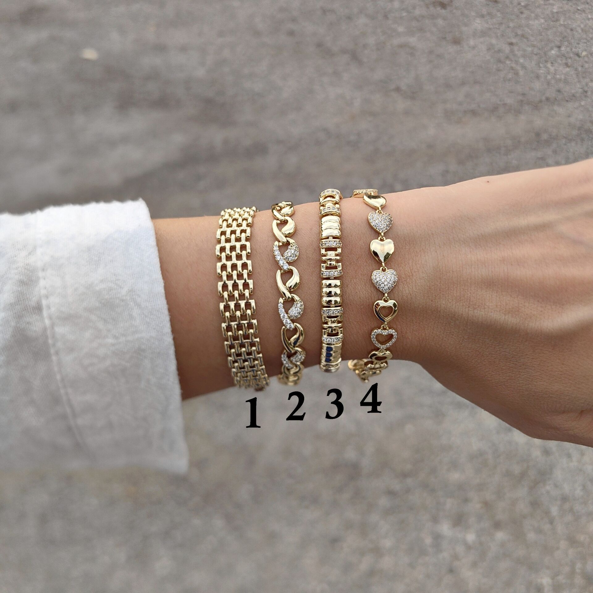 14K ALTIN KAPLAMA BİLEKLİKLER