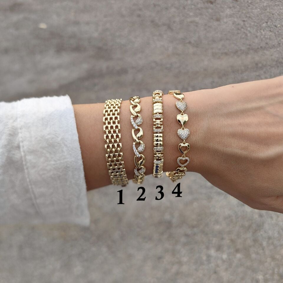 14K ALTIN KAPLAMA BİLEKLİKLER