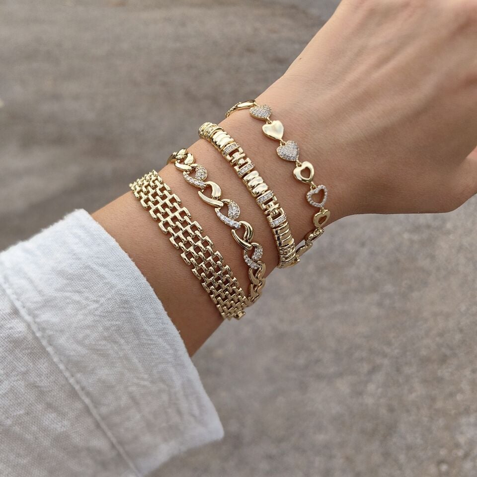 14K ALTIN KAPLAMA BİLEKLİKLER