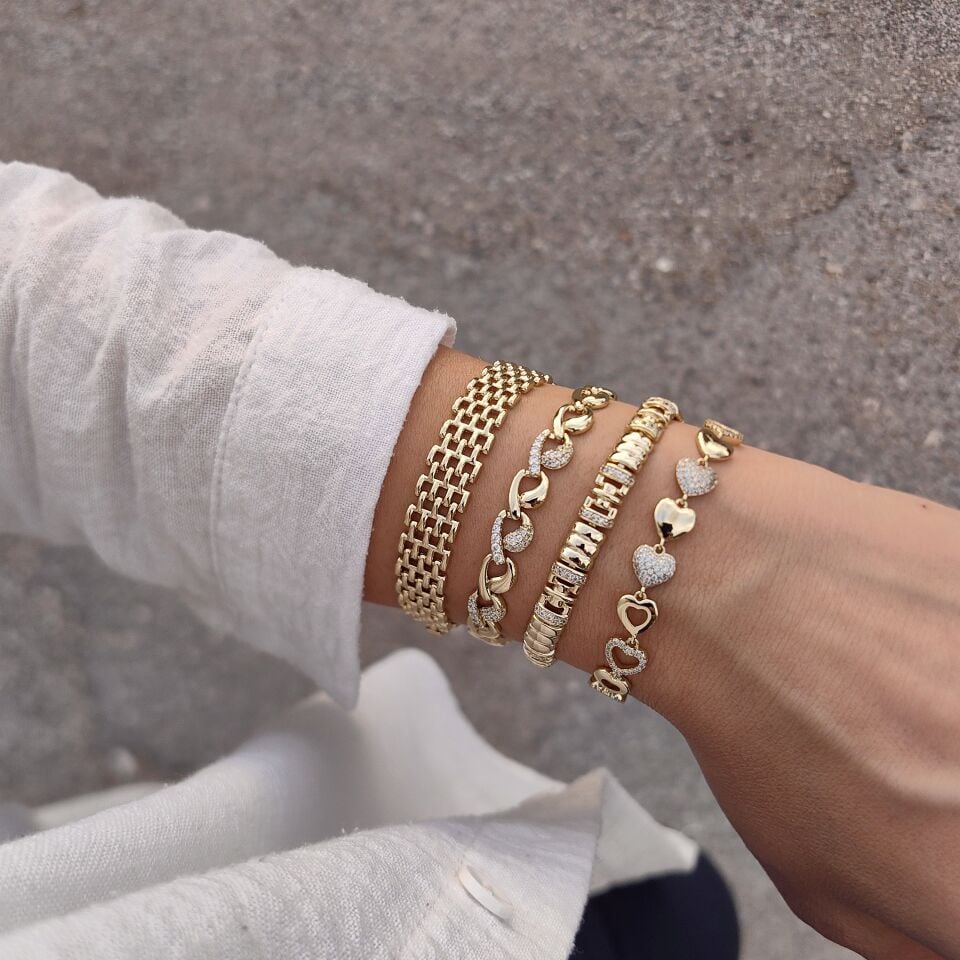 14K ALTIN KAPLAMA BİLEKLİKLER