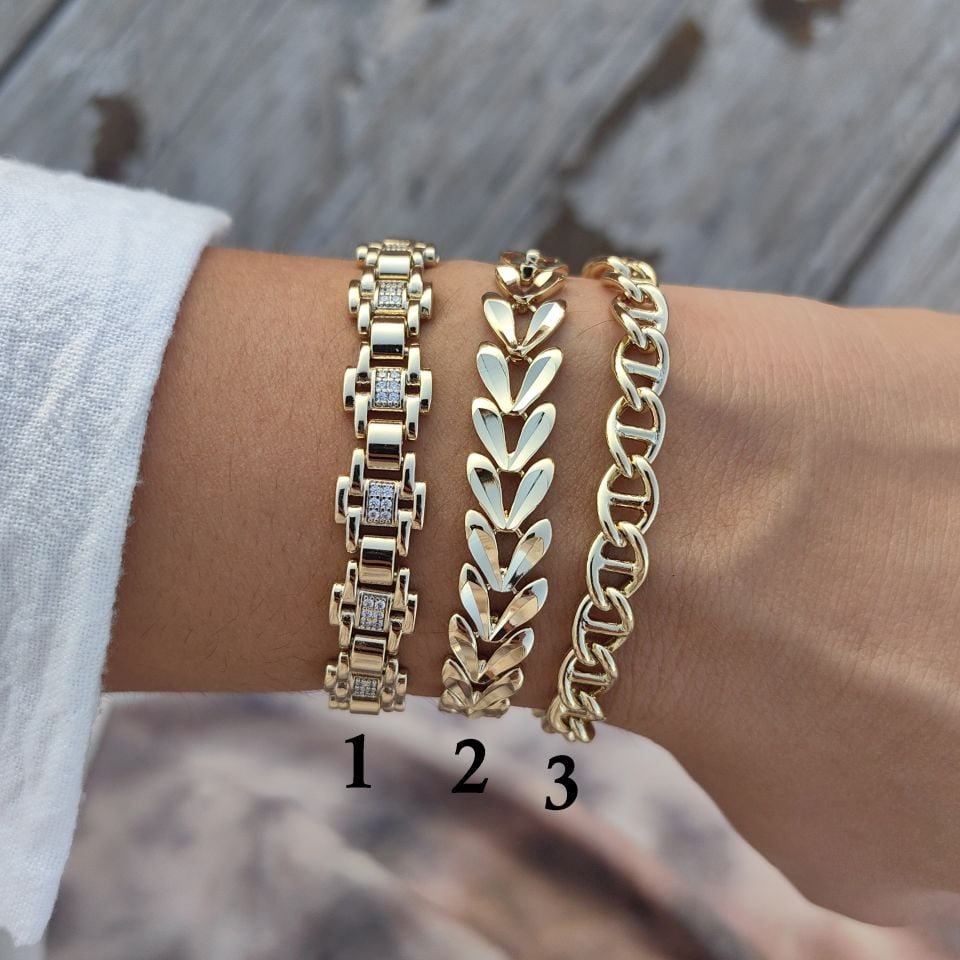 14K ALTIN KAPLAMA BİLEKLİKLER