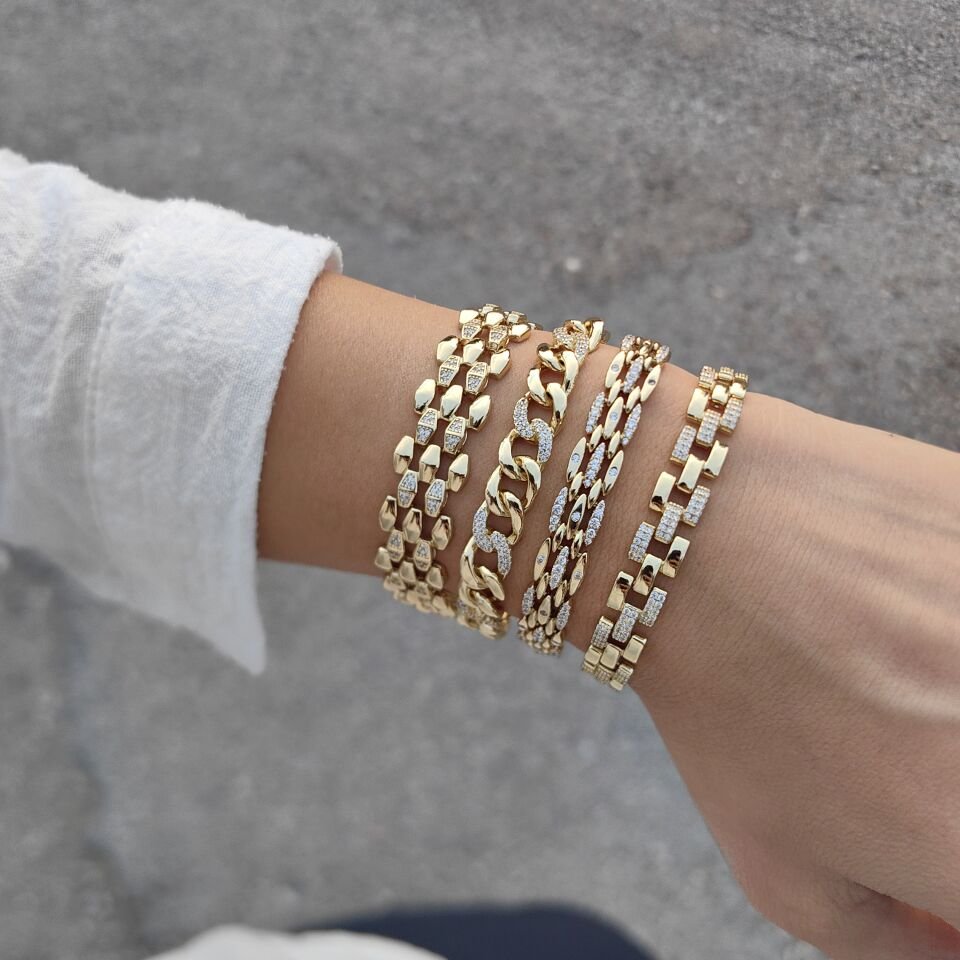 14K ALTIN KAPLAMA BİLEKLİKLER