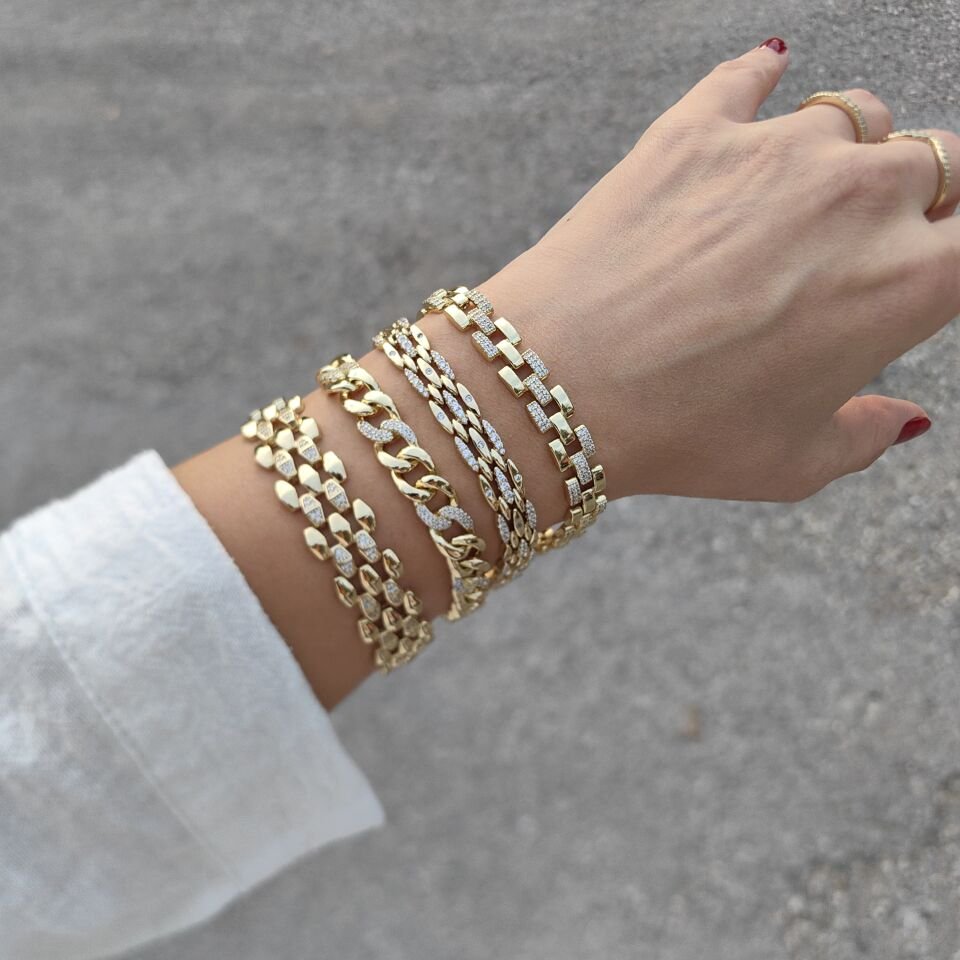 14K ALTIN KAPLAMA BİLEKLİKLER