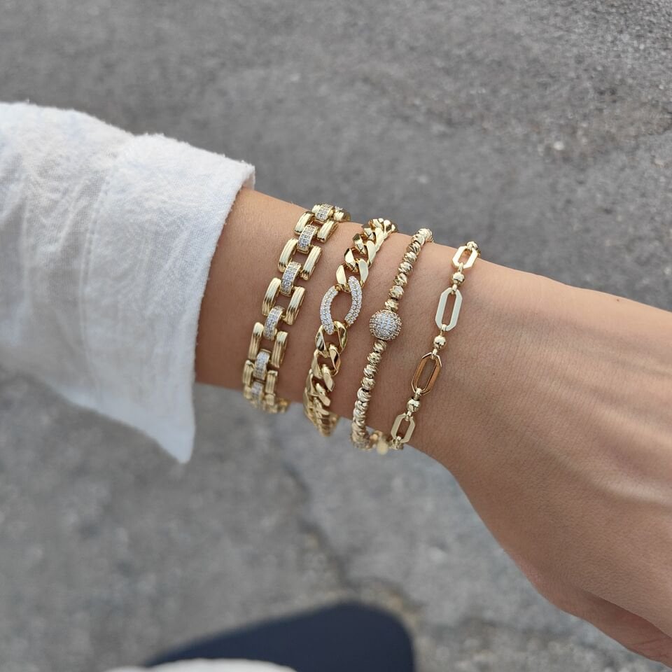 14K ALTIN KAPLAMA BİLEKLİKLER