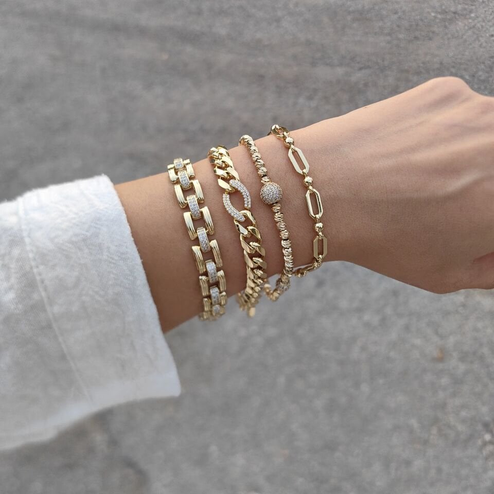 14K ALTIN KAPLAMA BİLEKLİKLER