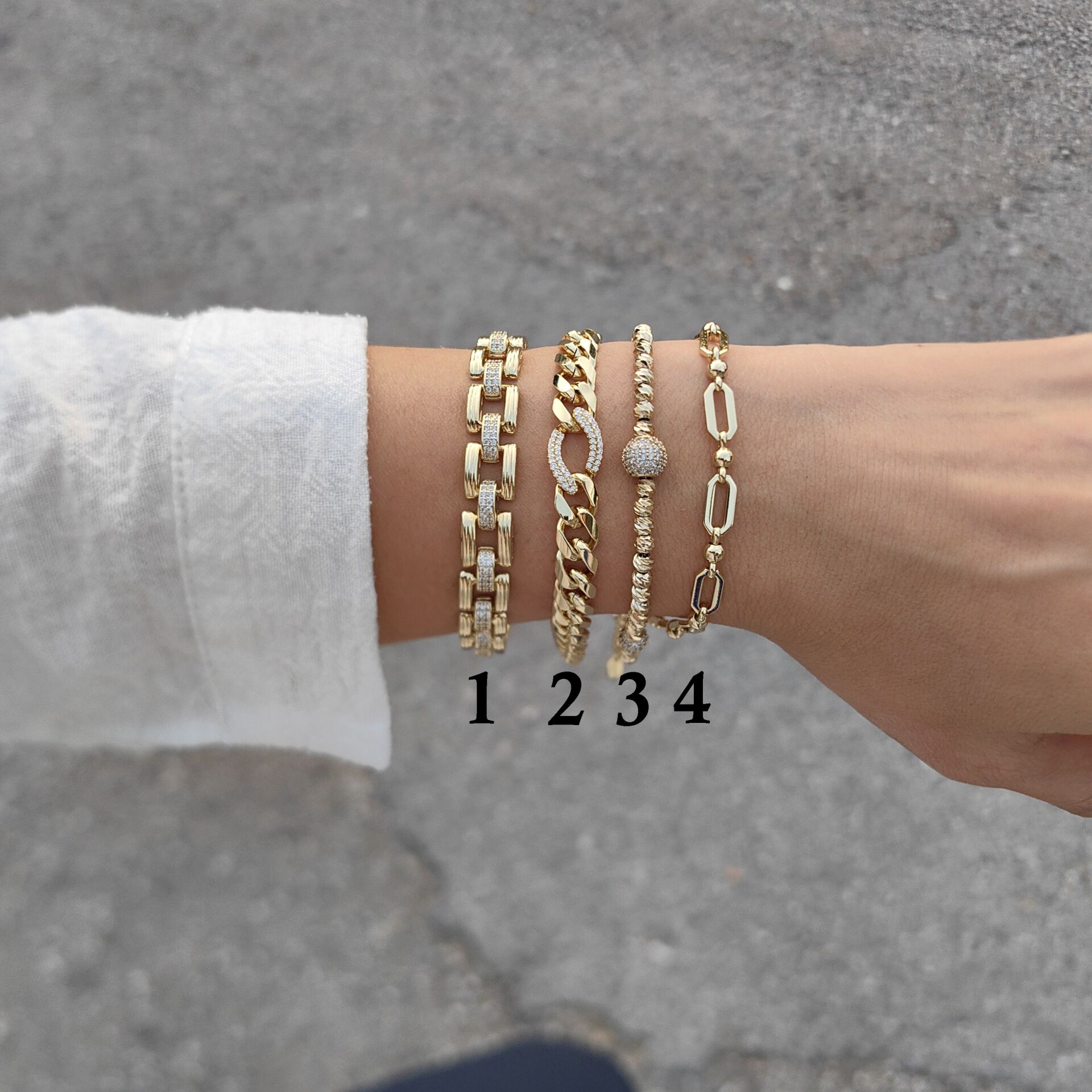 14K ALTIN KAPLAMA BİLEKLİKLER