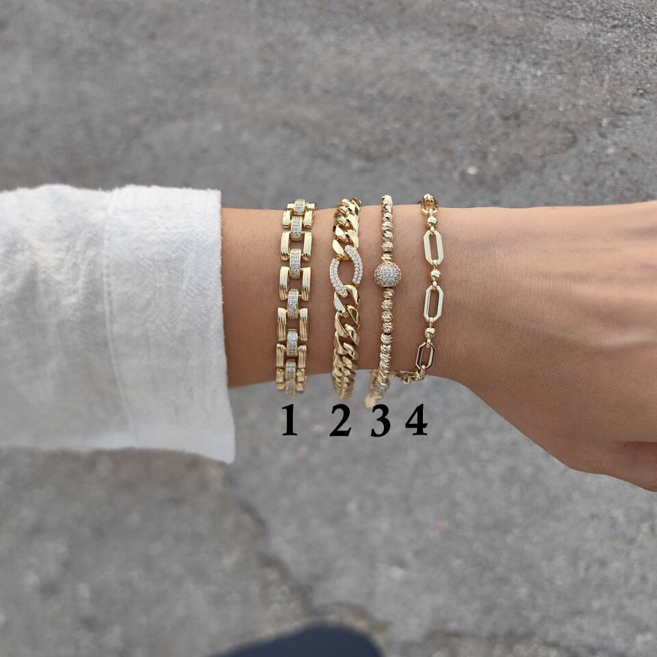 14K ALTIN KAPLAMA BİLEKLİKLER