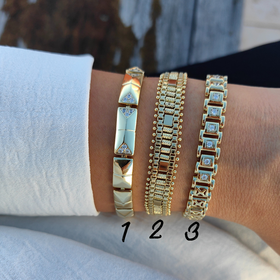 14 AYAR RENGİNDE GOLD BİLEKLİK