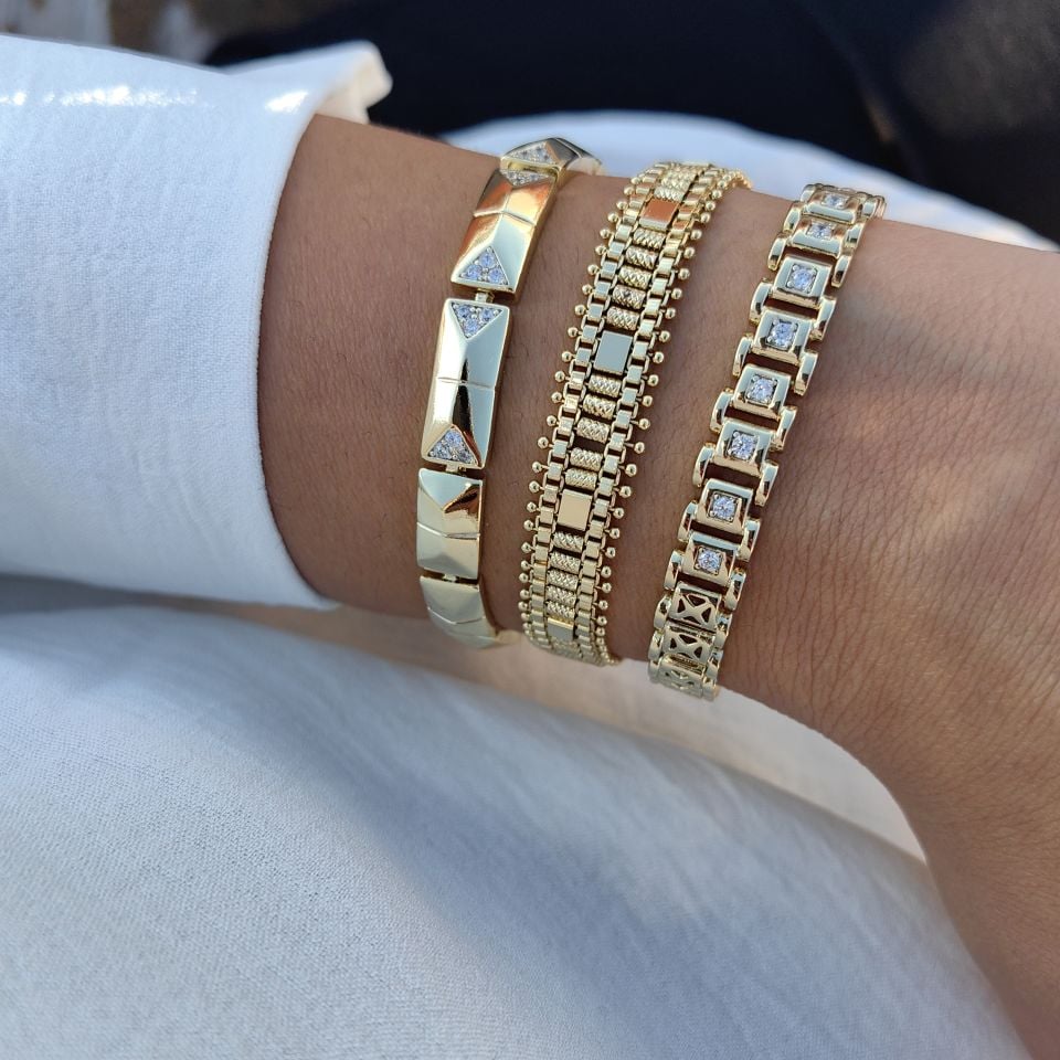 14 AYAR RENGİNDE GOLD BİLEKLİK
