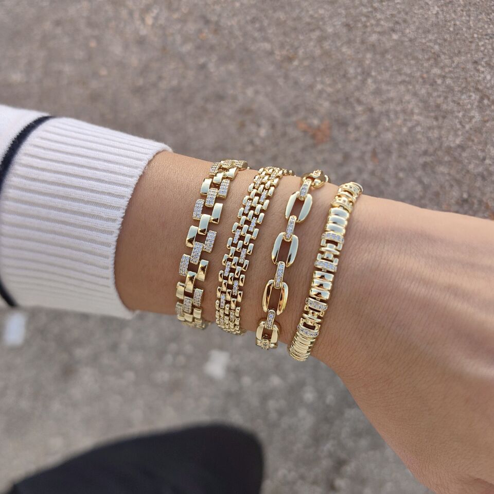 14K ALTIN KAPLAMA BİLEKLİKLER