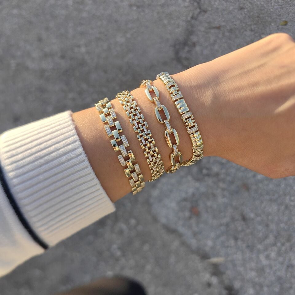 14K ALTIN KAPLAMA BİLEKLİKLER