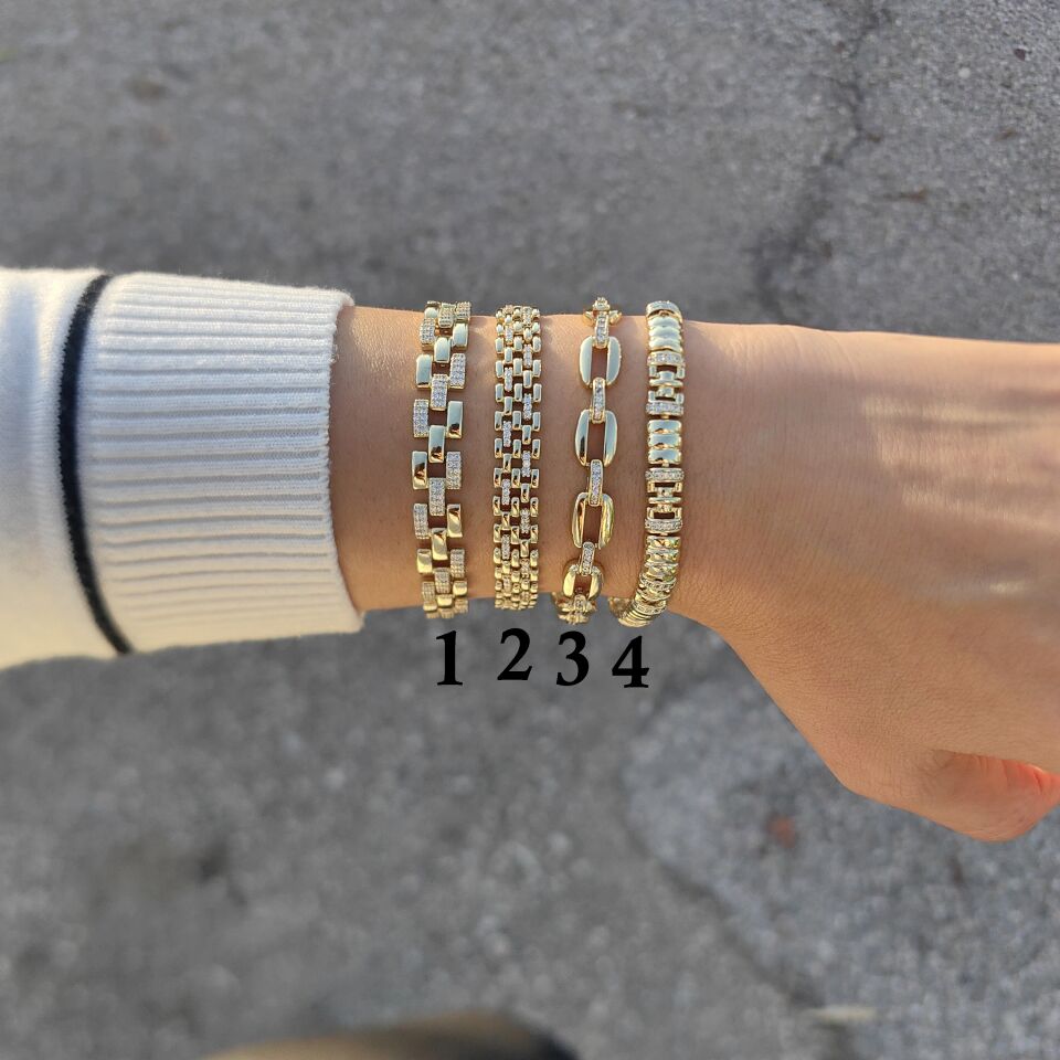 14K ALTIN KAPLAMA BİLEKLİKLER