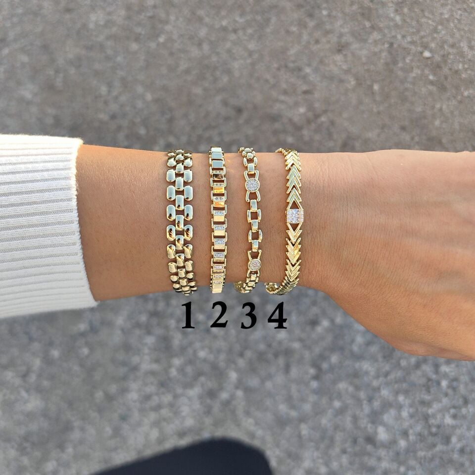 14K ALTIN KAPLAMA BİLEKLİKLER