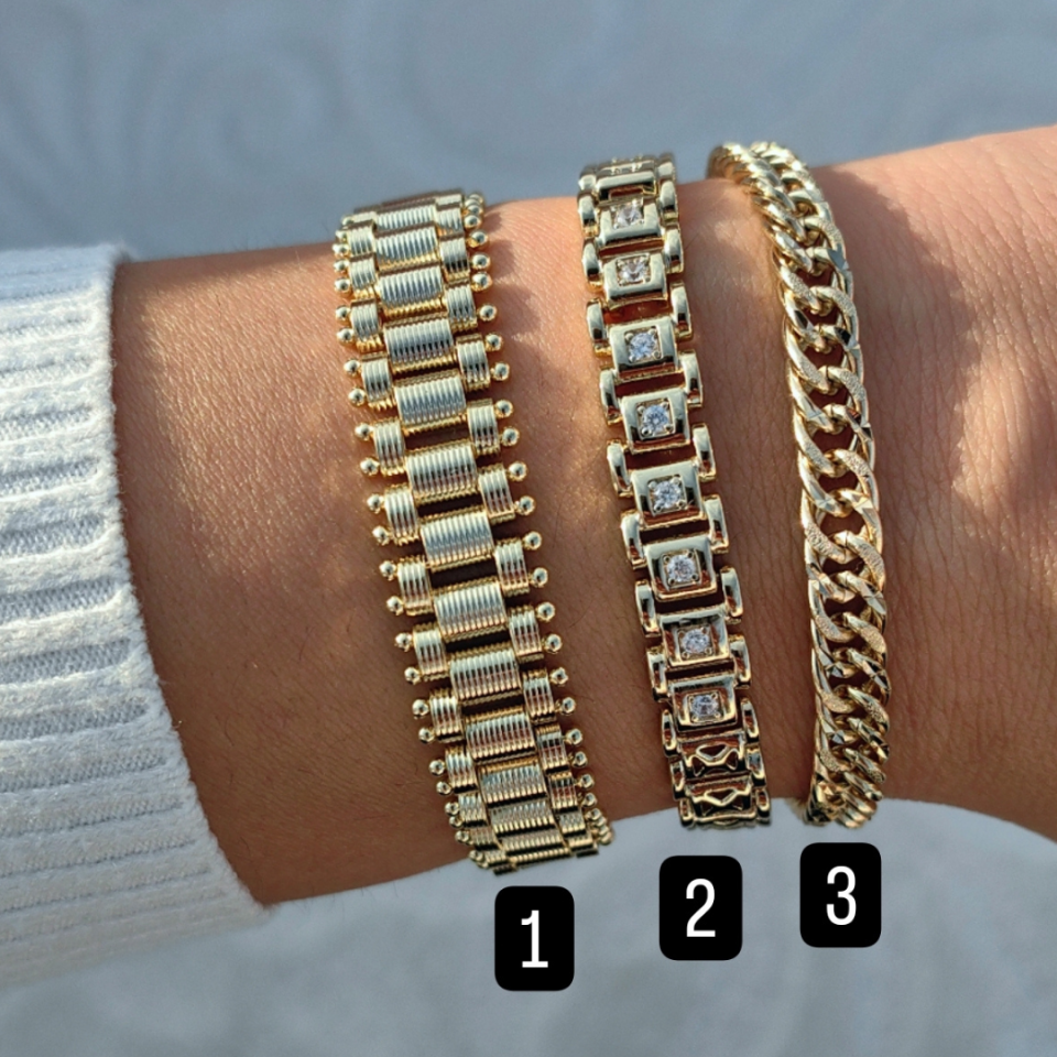 14 AYAR RENGİNDE GOLD BİLEKLİK