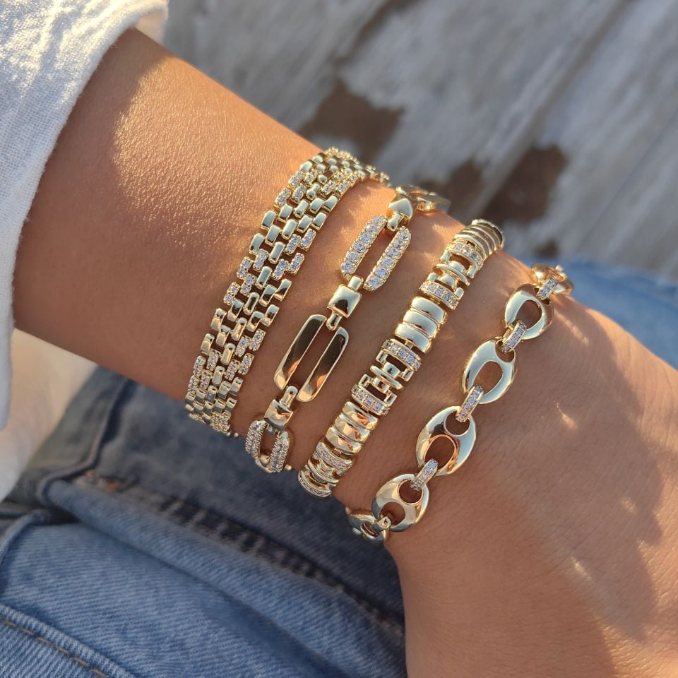 14K ALTIN KAPLAMA BİLEKLİKLER