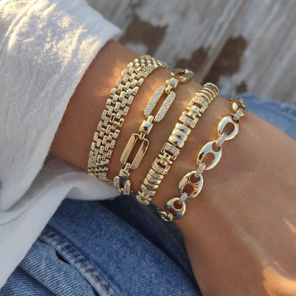 14K ALTIN KAPLAMA BİLEKLİKLER