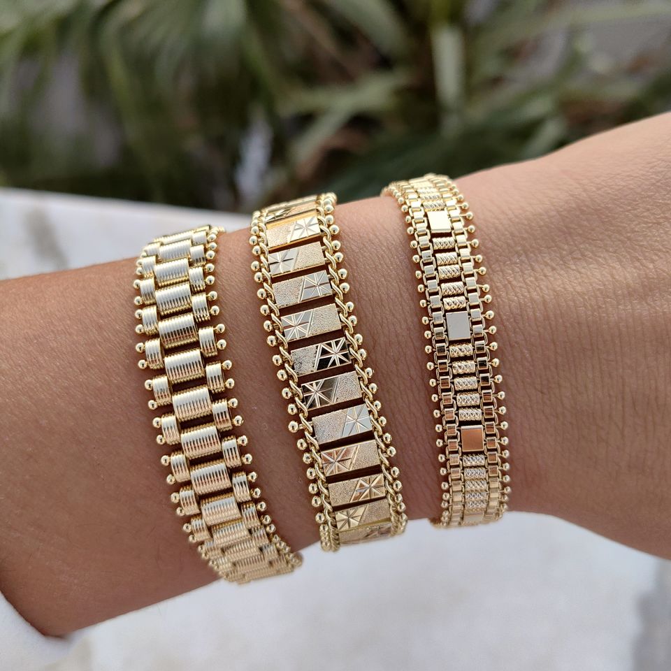 14 AYAR RENGİNDE GOLD BİLEKLİK