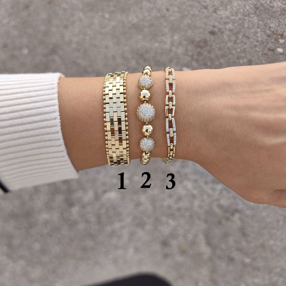 14K ALTIN KAPLAMA BİLEKLİKLER