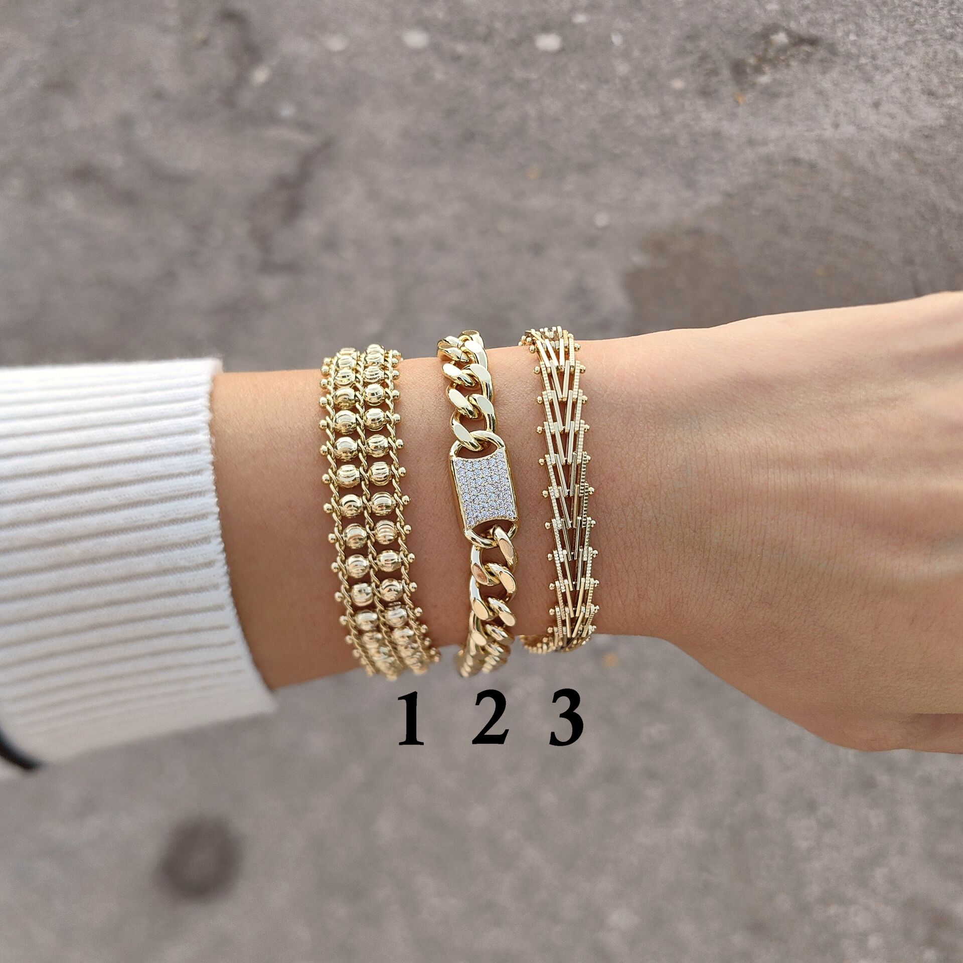 14K ALTIN KAPLAMA BİLEKLİKLER