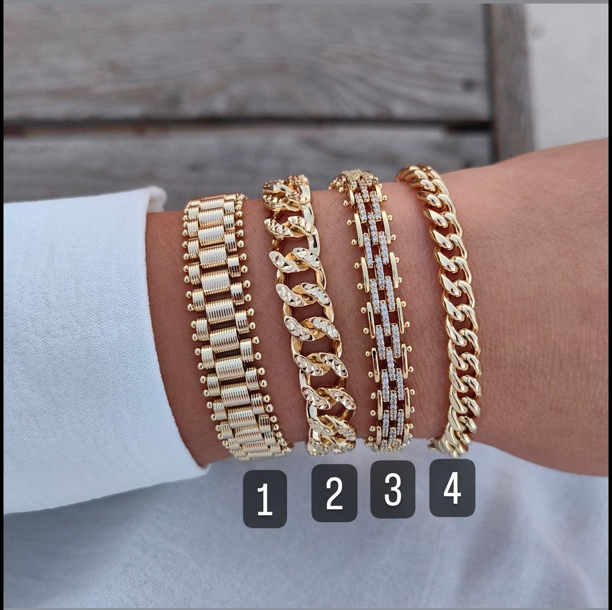 14 AYAR RENGİNDE GOLD BİLEKLİK