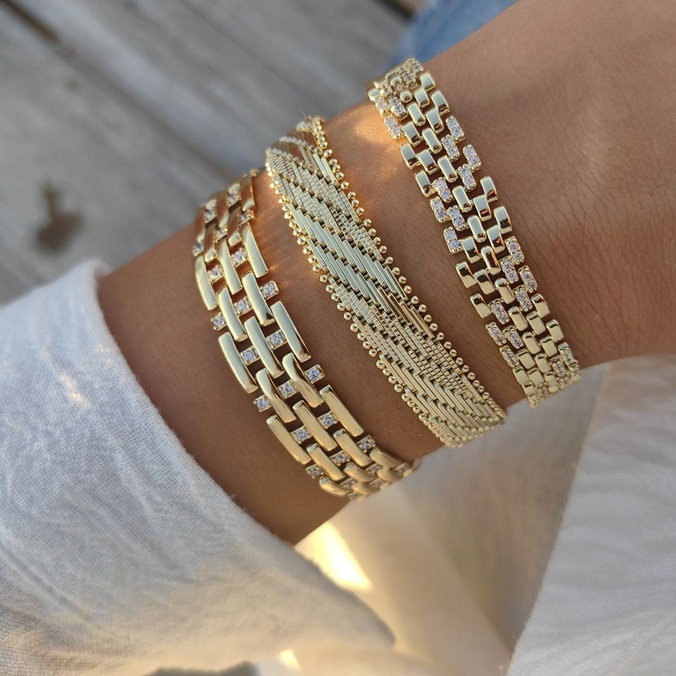 14K ALTIN KAPLAMA BİLEKLİKLER