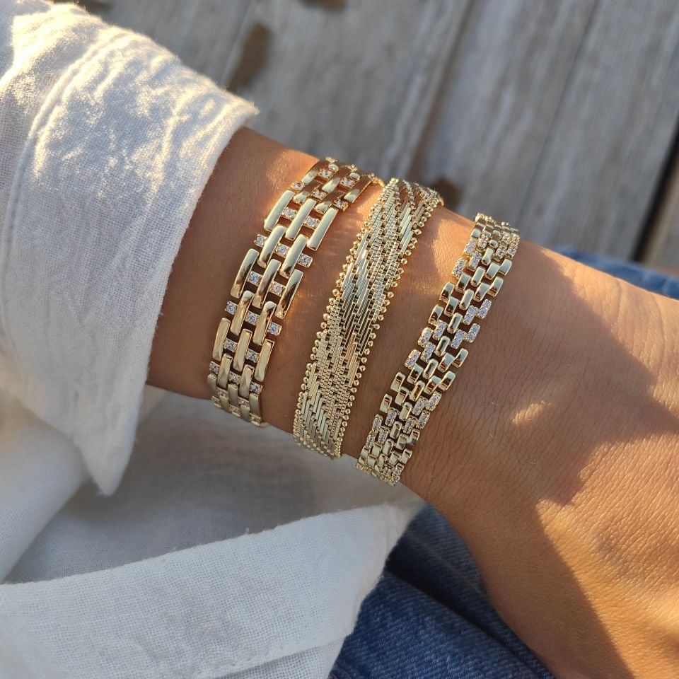 14K ALTIN KAPLAMA BİLEKLİKLER