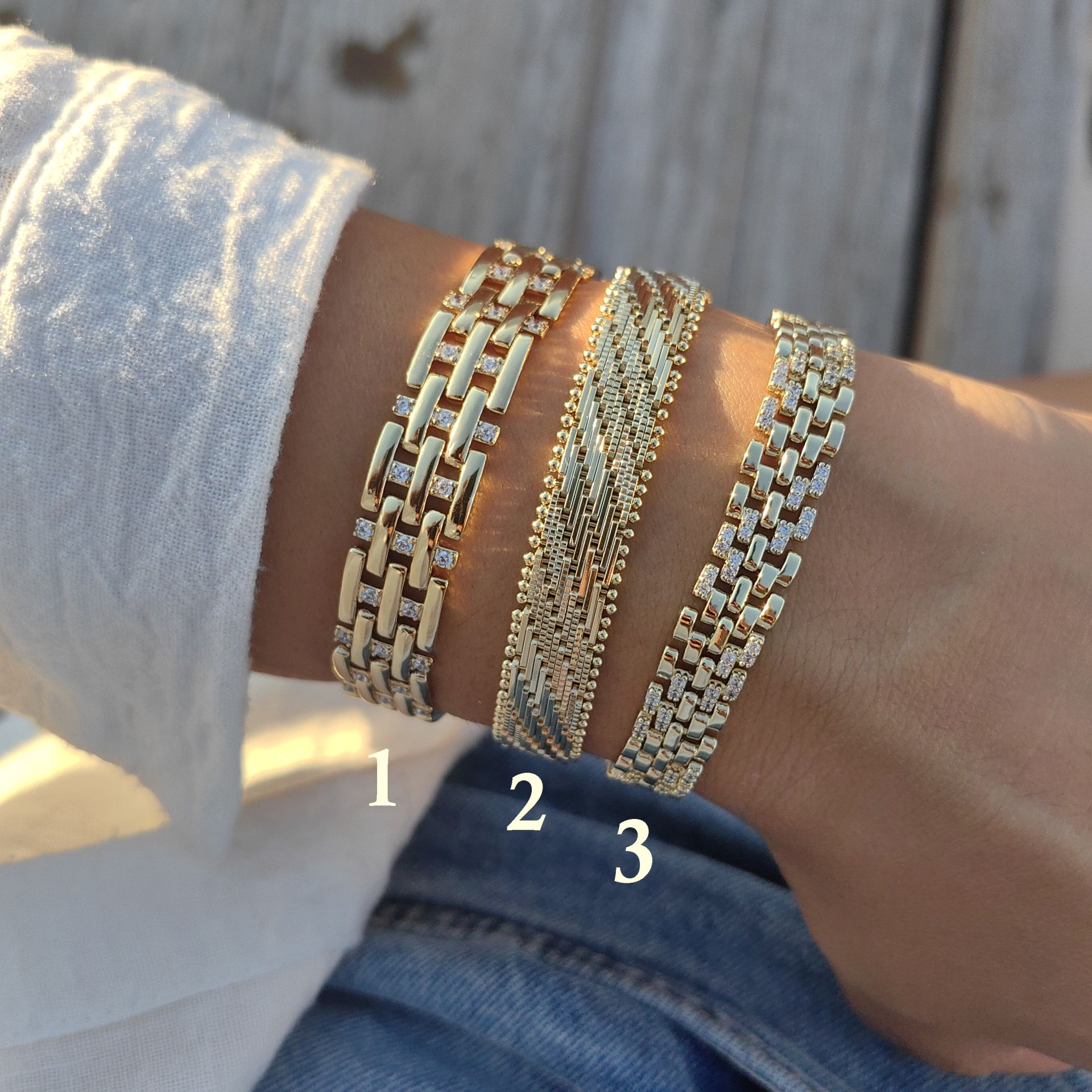 14K ALTIN KAPLAMA BİLEKLİKLER