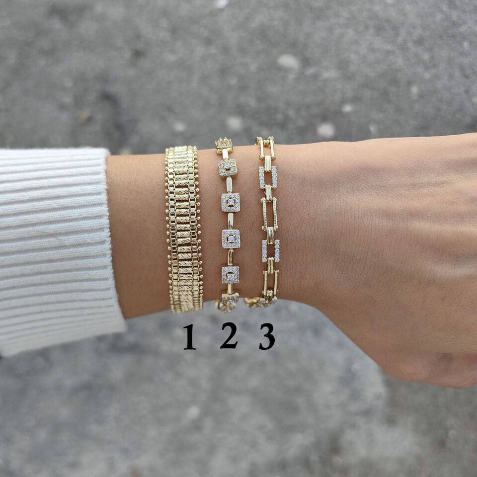 14K ALTIN KAPLAMA BİLEKLİKLER