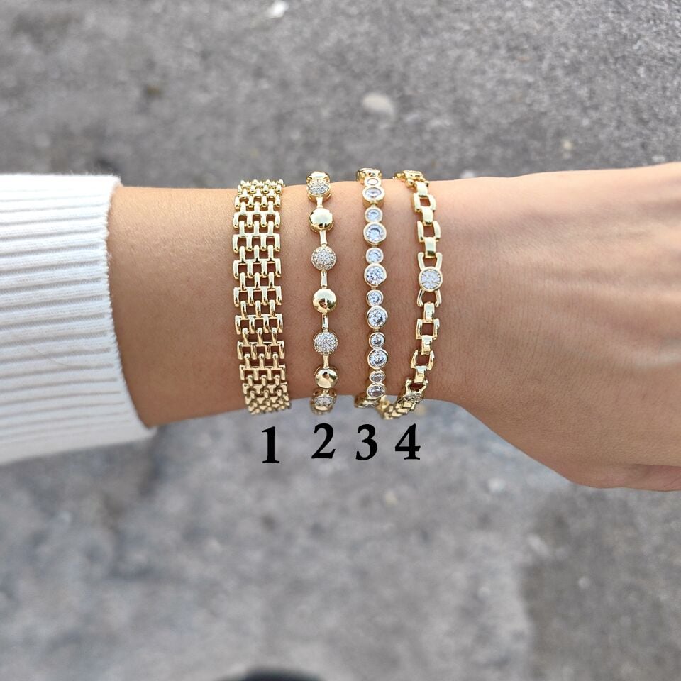 14K ALTIN KAPLAMA BİLEKLİKLER