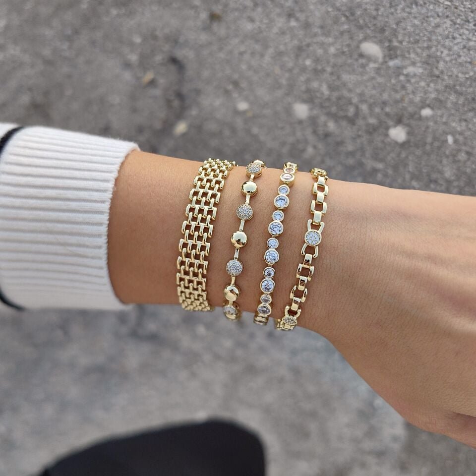 14K ALTIN KAPLAMA BİLEKLİKLER