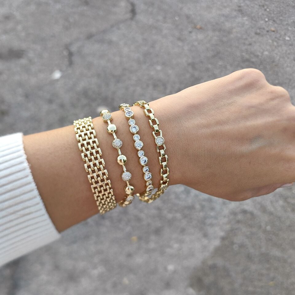 14K ALTIN KAPLAMA BİLEKLİKLER