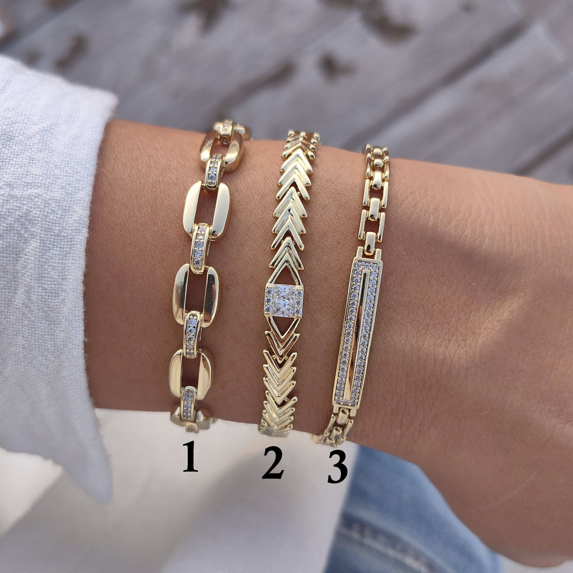 14K ALTIN KAPLAMA BİLEKLİKLER