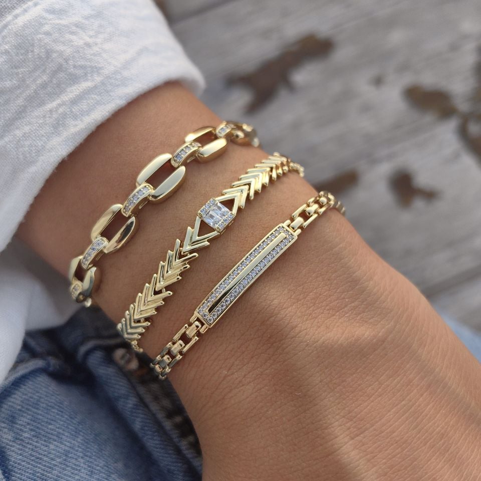 14K ALTIN KAPLAMA BİLEKLİKLER