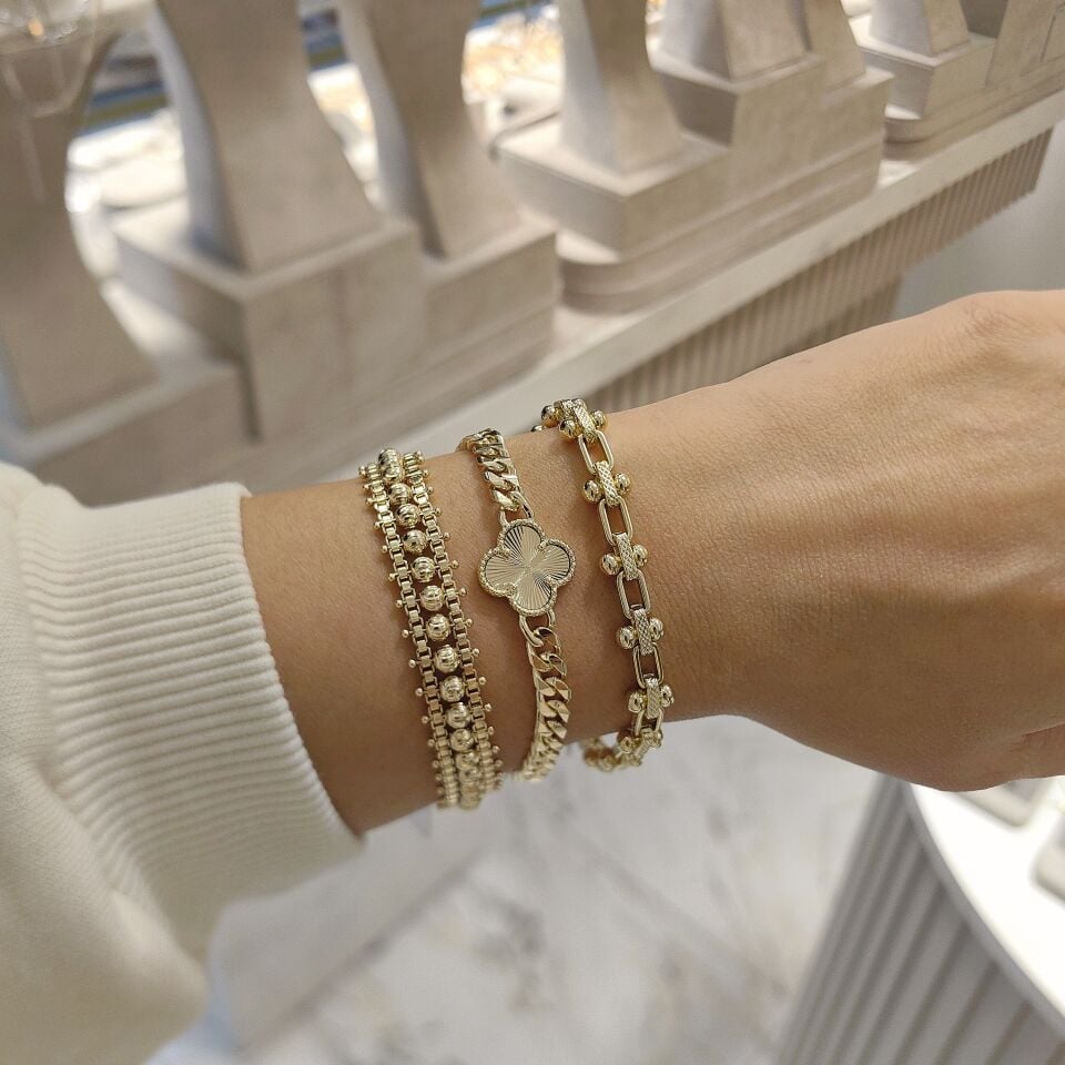 14K ALTIN KAPLAMA BİLEKLİKLER