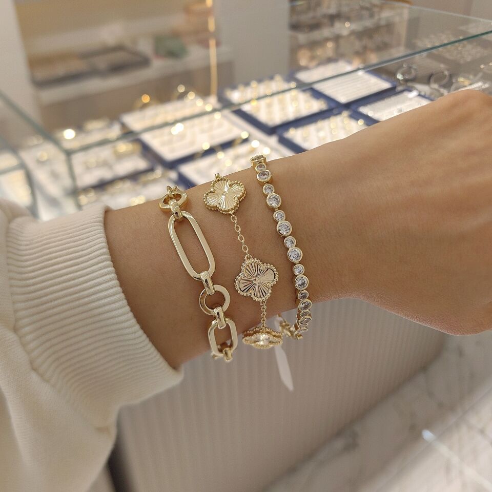 14K ALTIN KAPLAMA BİLEKLİKLER