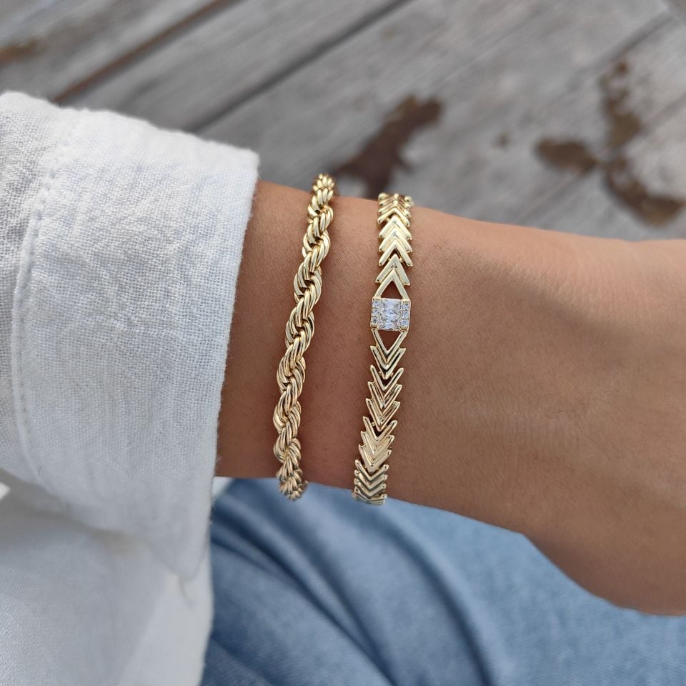 14K ALTIN KAPLAMA BİLEKLİKLER