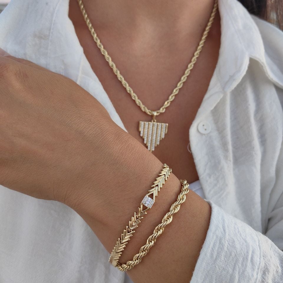 14K ALTIN KAPLAMA BİLEKLİKLER