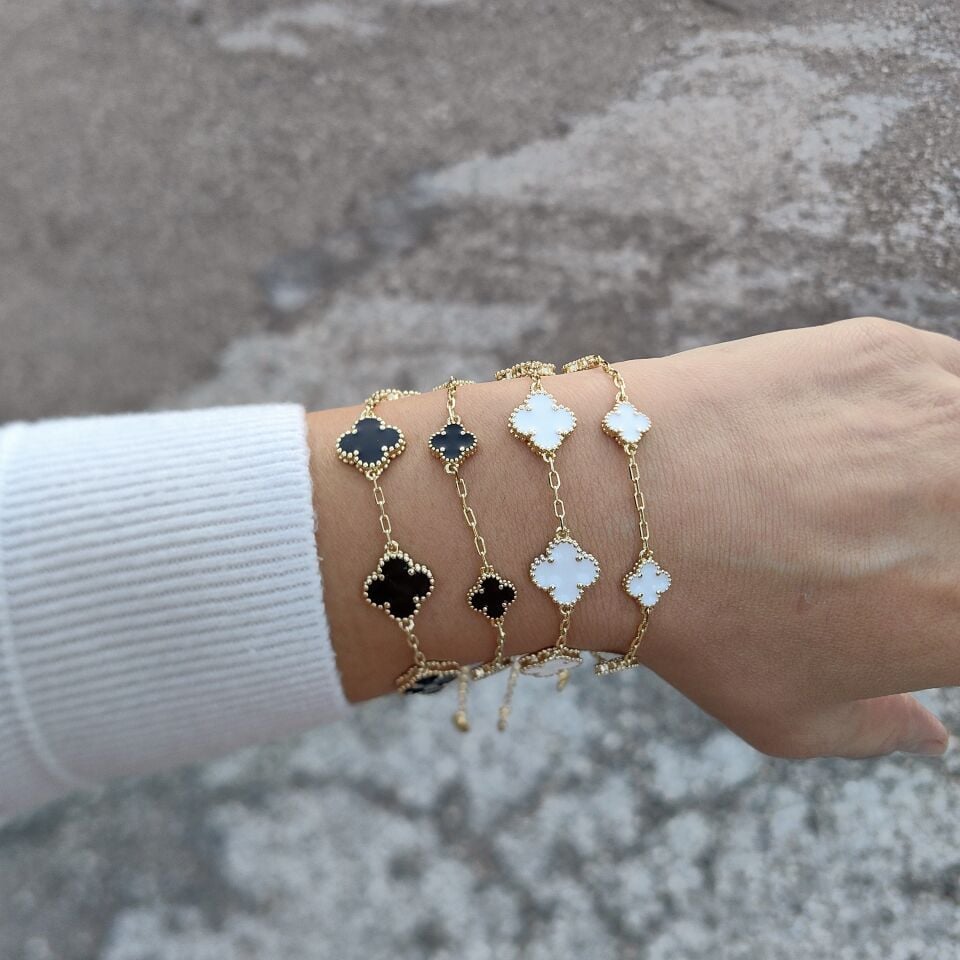 14K ALTIN KAPLAMA YONCA BİLEKLİKLER