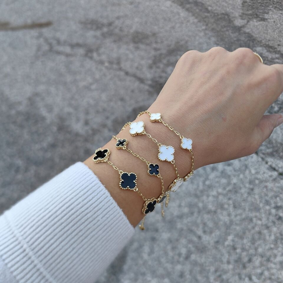 14K ALTIN KAPLAMA YONCA BİLEKLİKLER