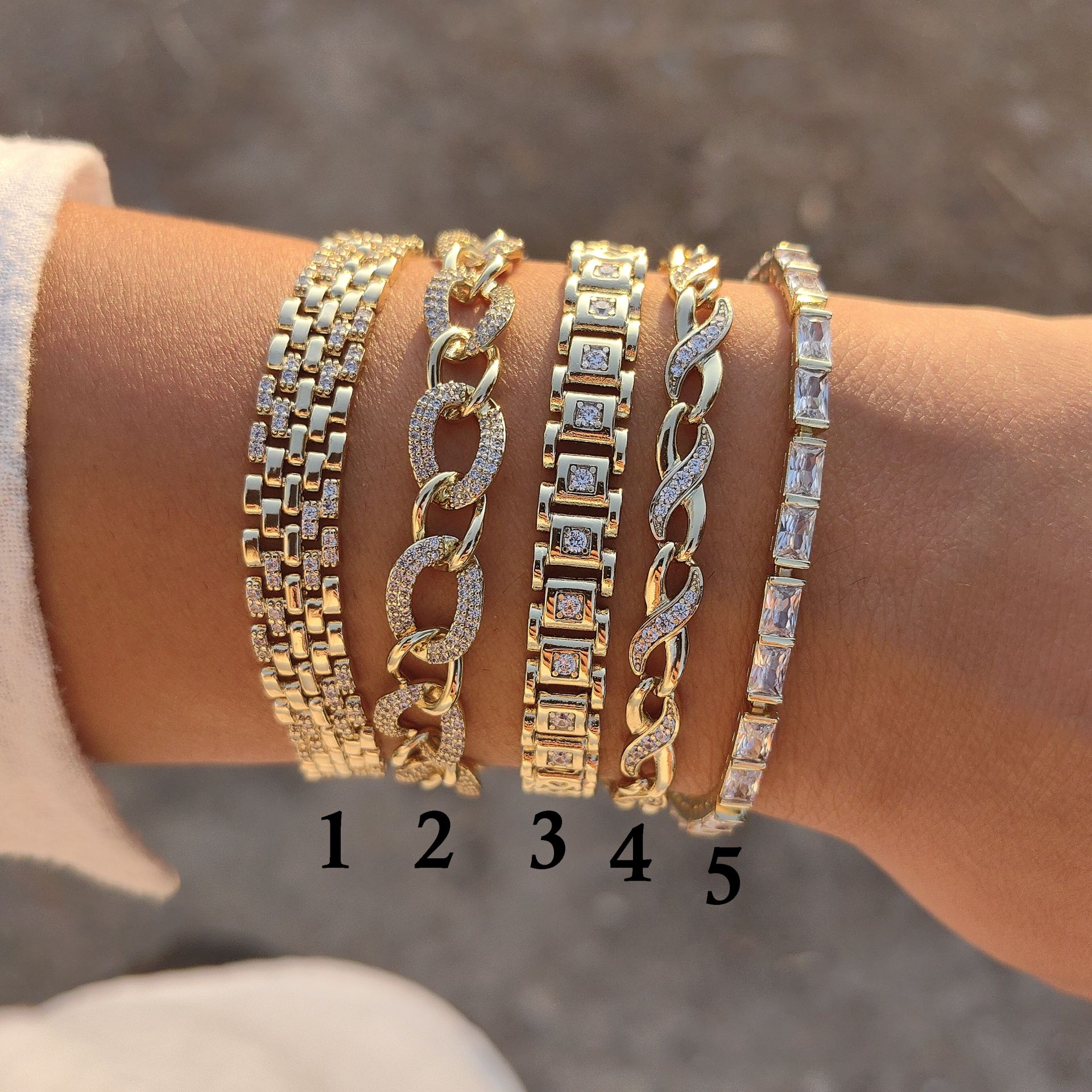 14K ALTIN KAPLAMA BİLEKLİKLER