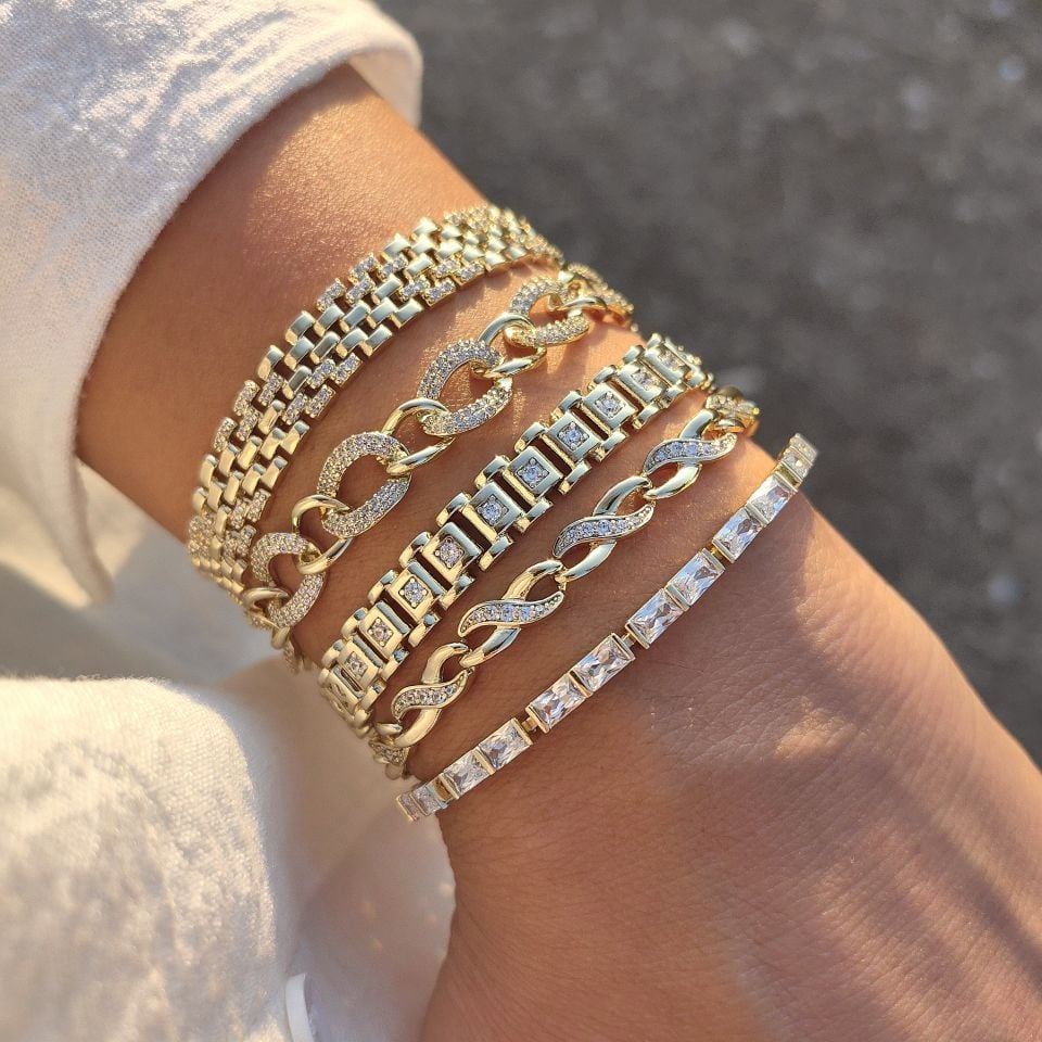 14K ALTIN KAPLAMA BİLEKLİKLER