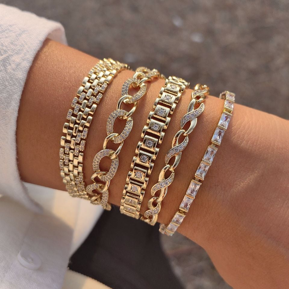 14K ALTIN KAPLAMA BİLEKLİKLER