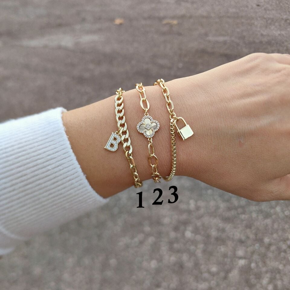 14K ALTIN KAPLAMA BİLEKLİKLER