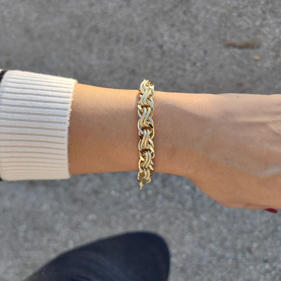 14 AYAR ALTIN KAPLAMA BİLEKLİK