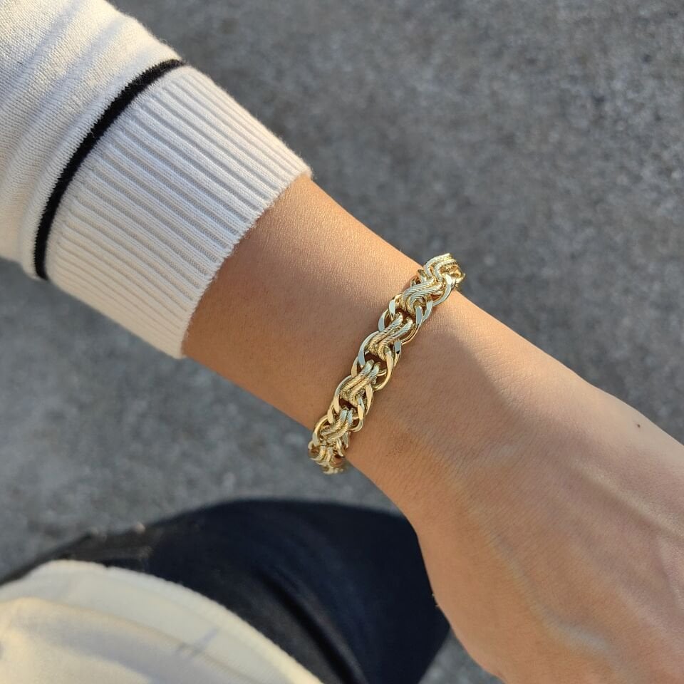 14 AYAR ALTIN KAPLAMA BİLEKLİK