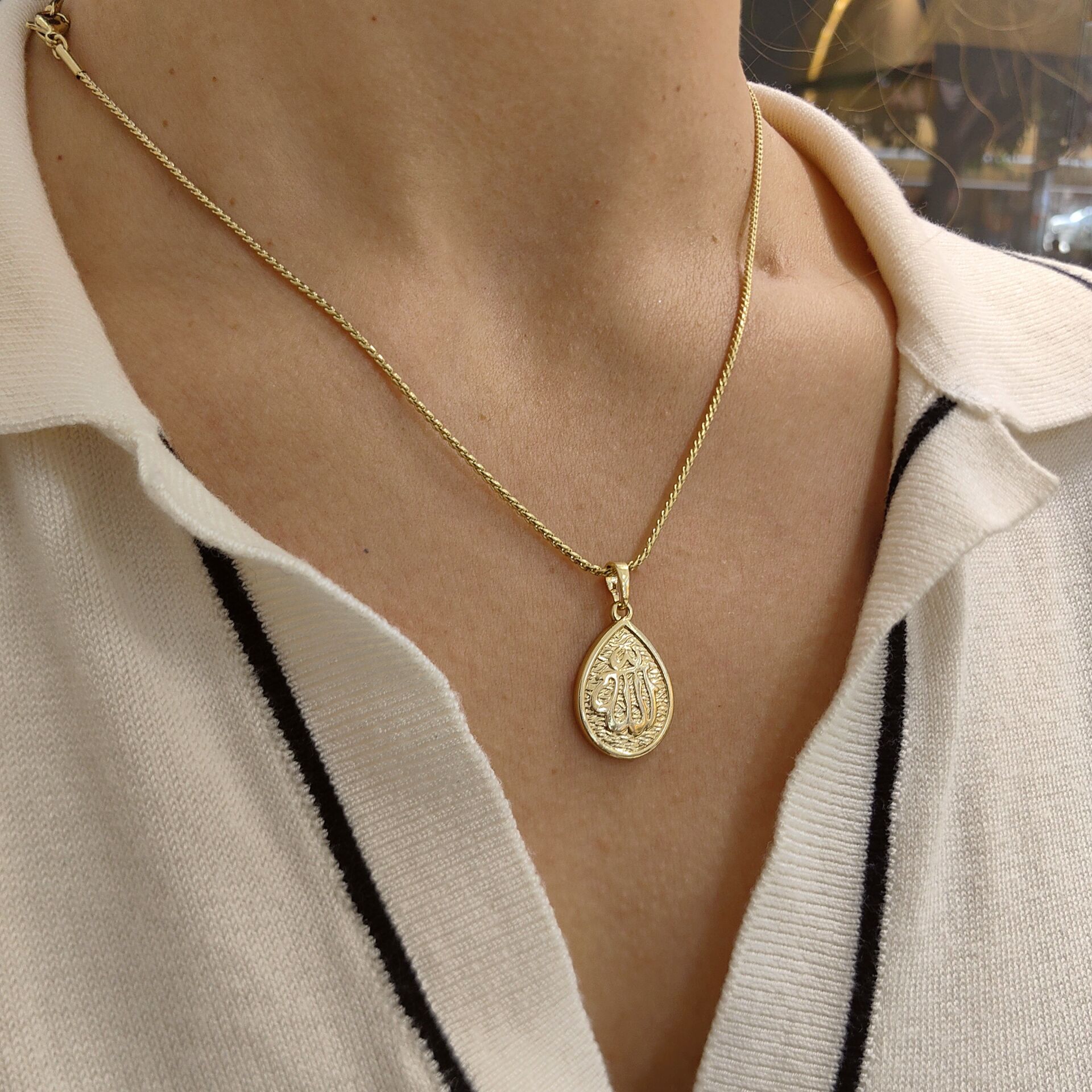 14K ALTIN KAPLAMA KOLYE