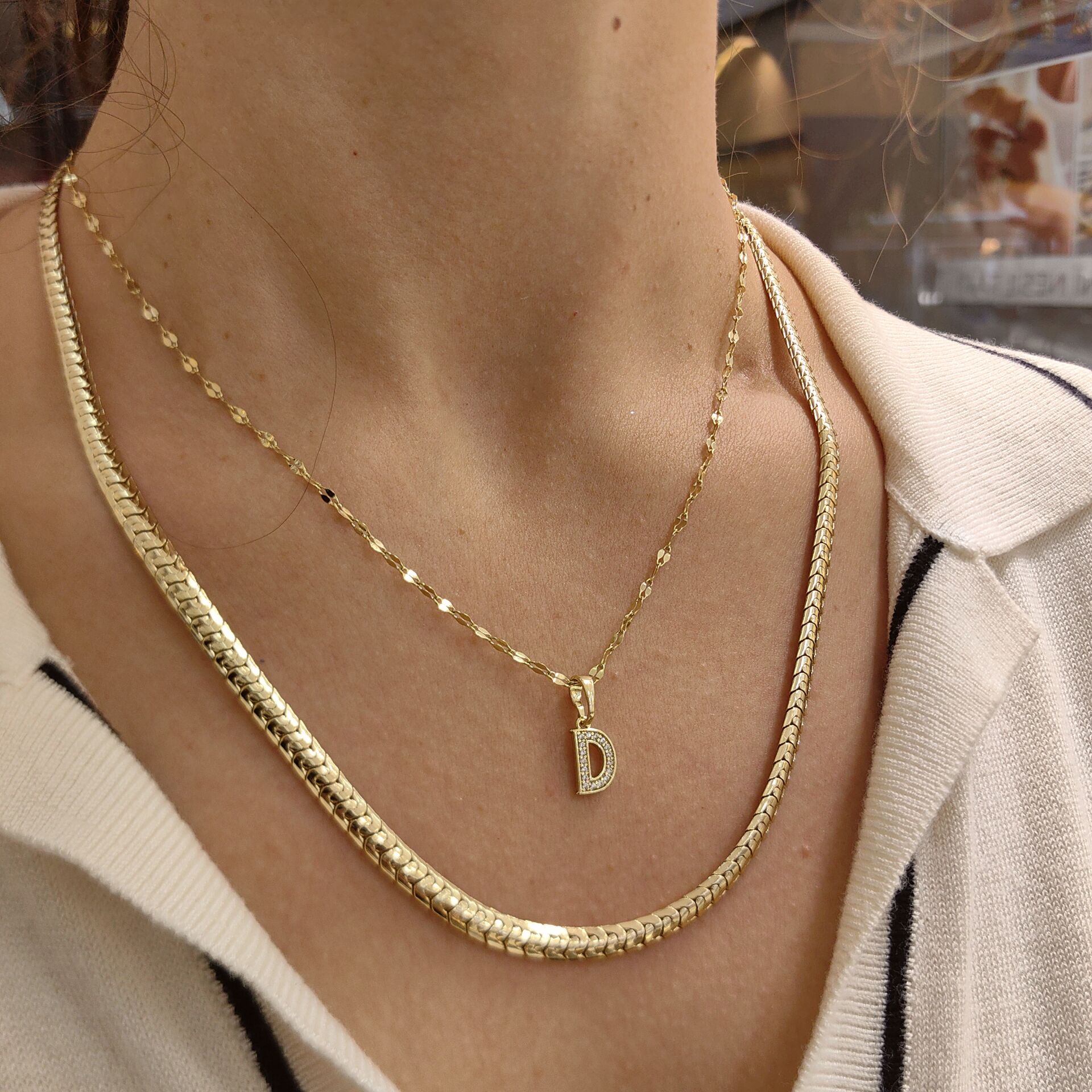 14K ALTIN KAPLAMA KOMBİN KOLYELER