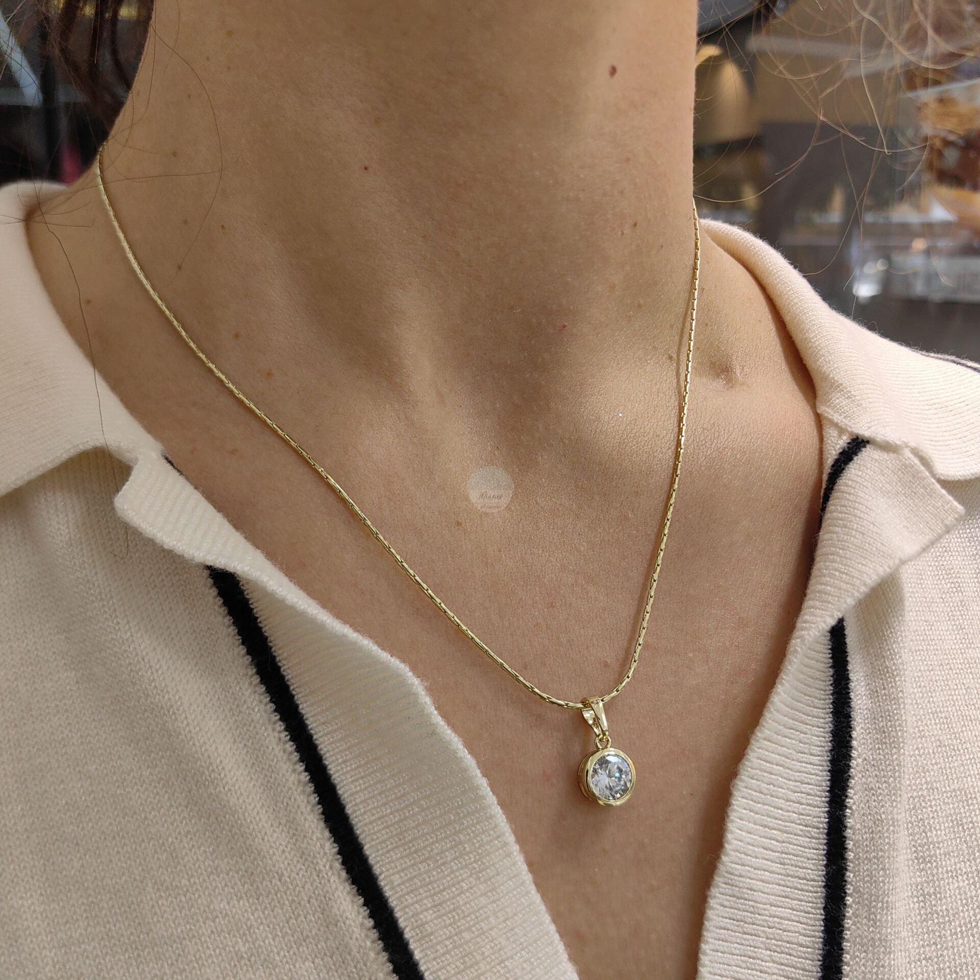 14K ALTIN KAPLAMA KOLYE