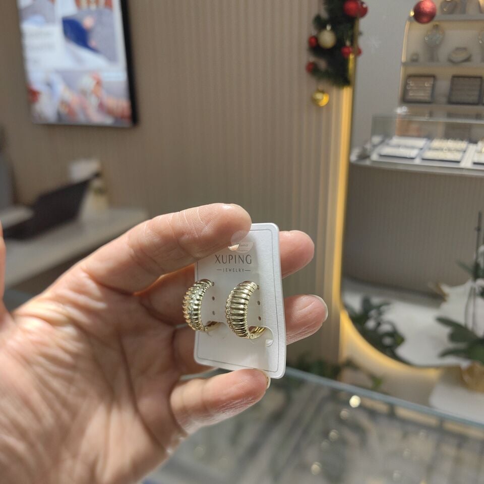 14K ALTIN KAPLAMA KÜPE