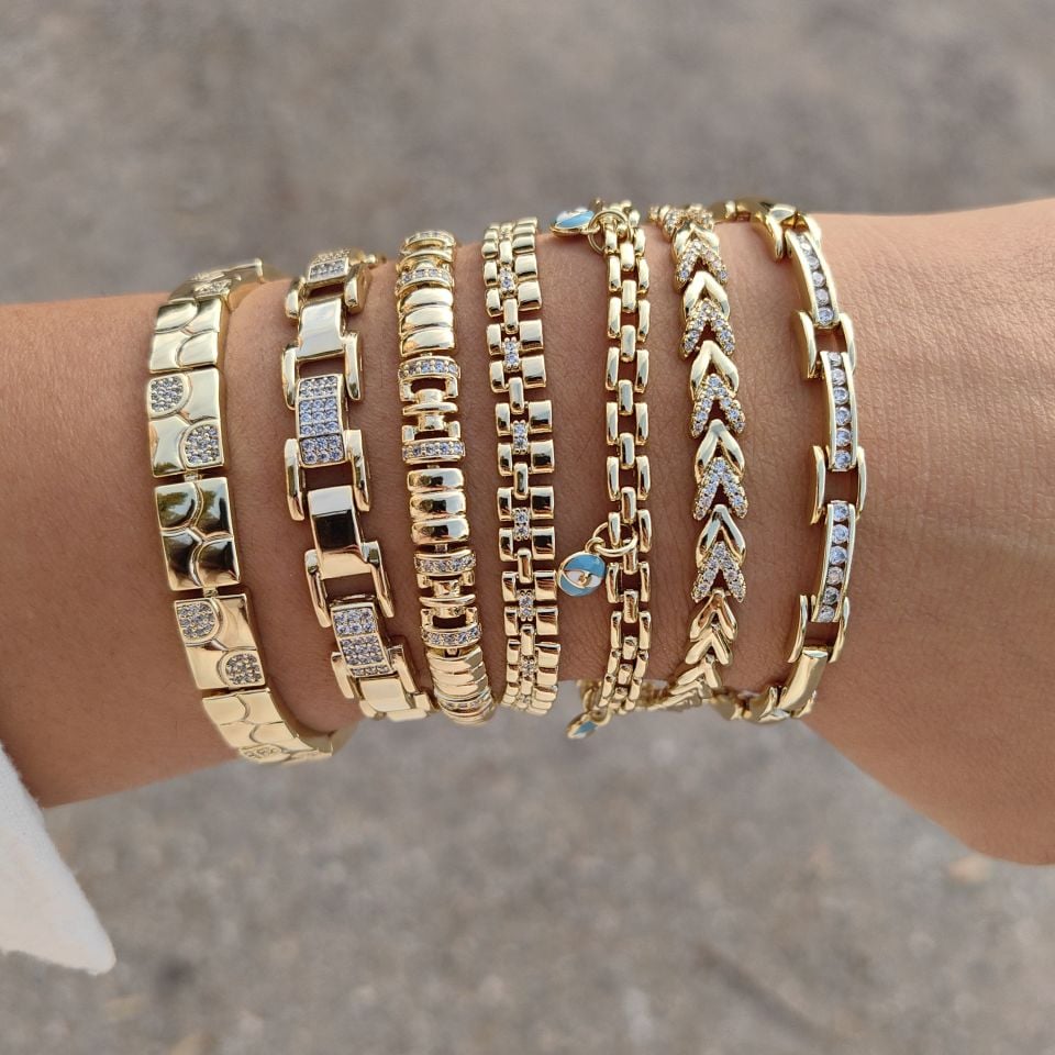 14K ALTIN KAPLAMA YENİ BİLEKLİKLER